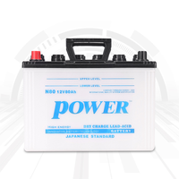 POWER Brand Car Battery 12V 80Ah Dry Charged Battery
