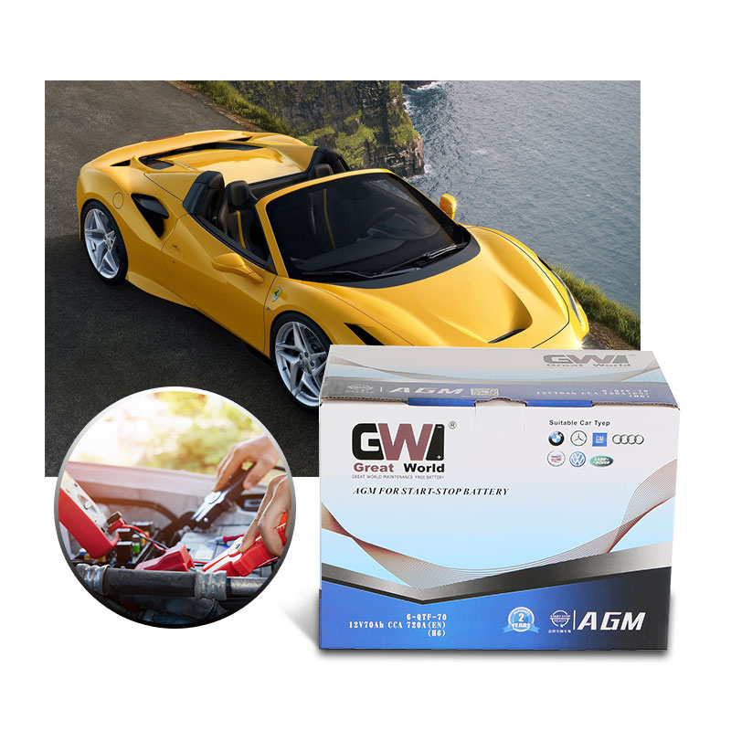 GW Brand Car Battery 12V 100Ah AGM Battery