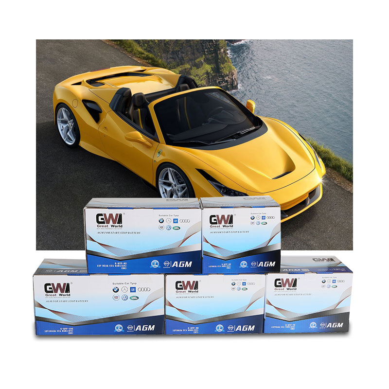 GW Brand Car Battery 12V 105Ah AGM Batteries