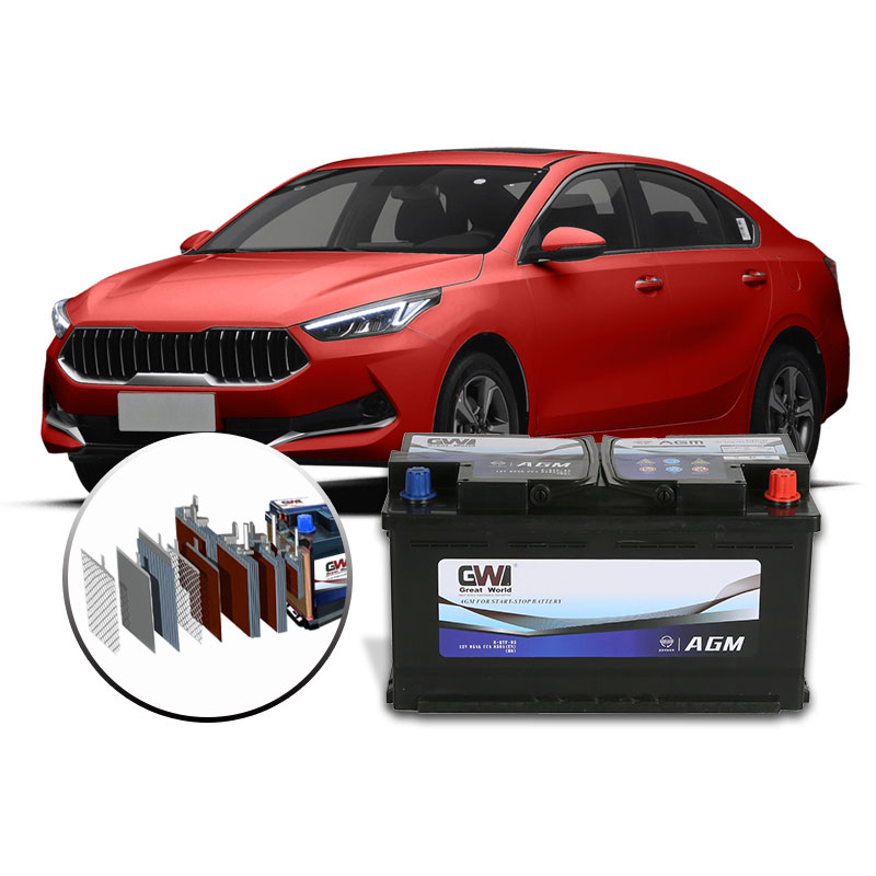 GW Brand Car Battery 12V 100Ah AGM Battery