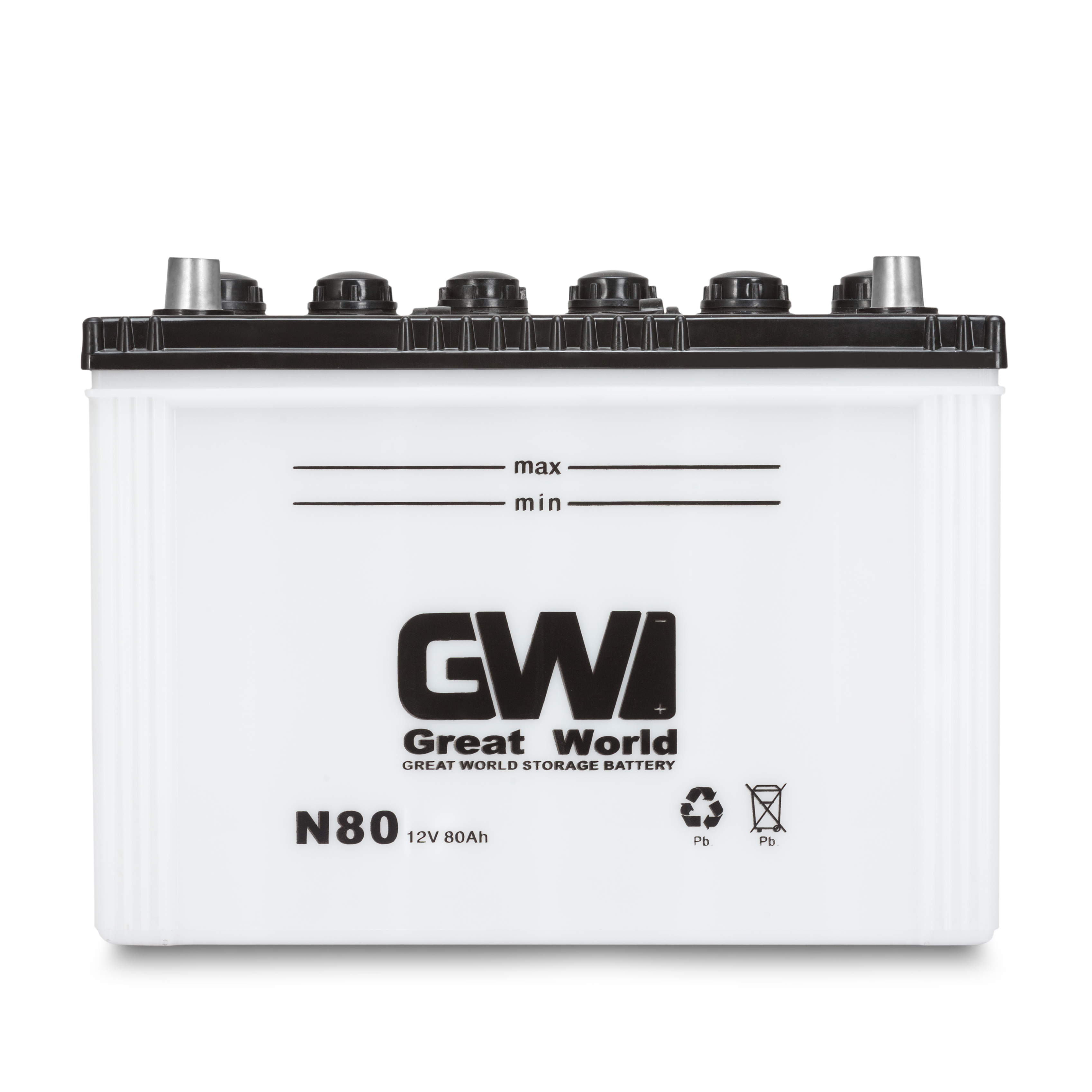 GW Brand 12V 80Ah JIS Car Battery N80 Dry Charged auto starter lead acid Battery
