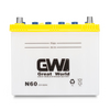 GW Brand 12V 60Ah JIS Car Battery N60 Dry Charged auto starter lead acid Battery